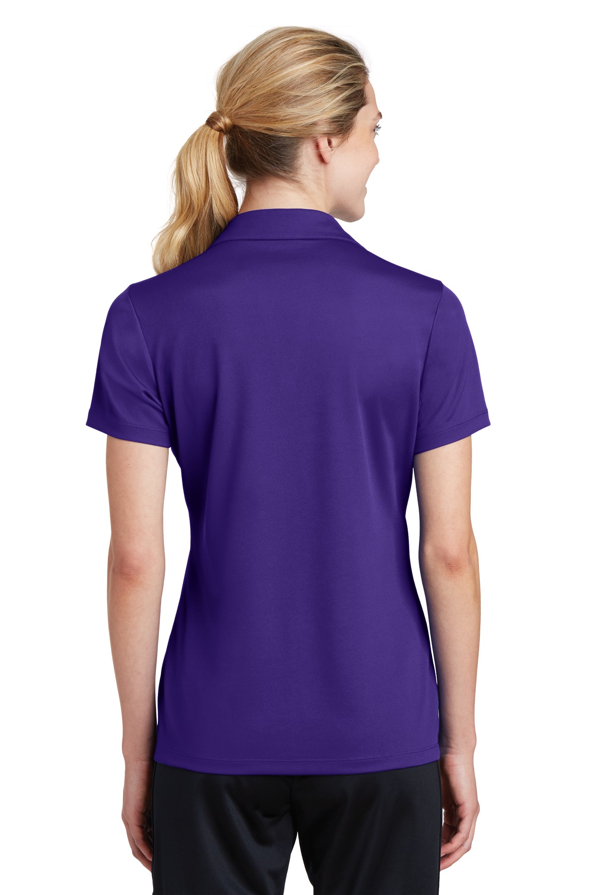 LST640 Sport-Tek Ladies PosiCharge RacerMesh Polo - Back Image