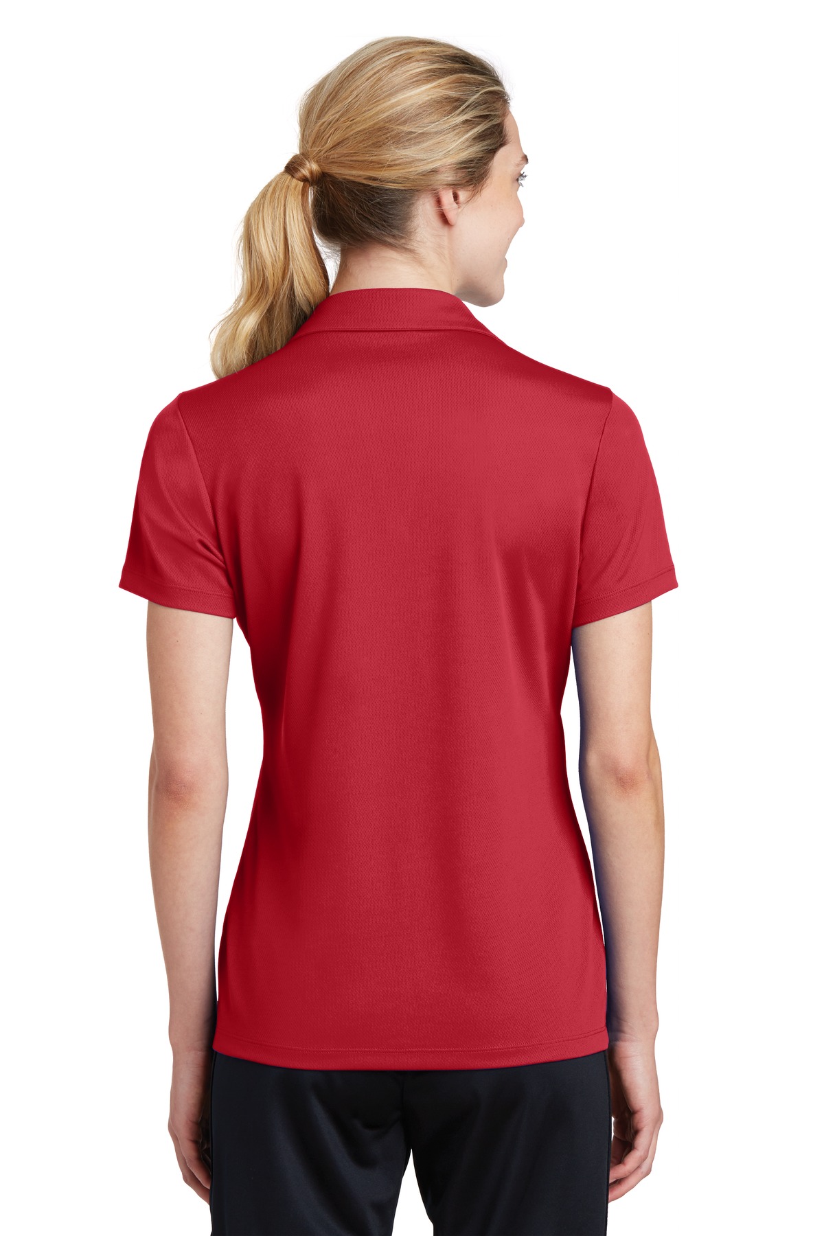 LST640 Sport-Tek Ladies PosiCharge RacerMesh Polo - Back Image