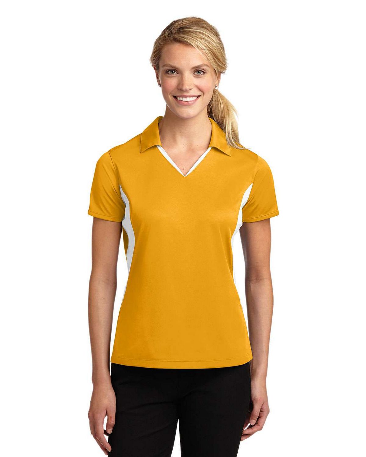 LST655 Sport-Tek Ladies Side Blocked Micropique Sport-Wick Polo. LST655 Sport-Tek Ladies Side Blocked Micropique Sport-Wick Polo.
