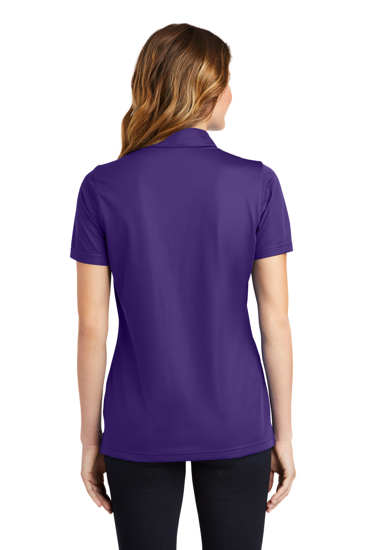 LST690 Sport-Tek Ladies PosiCharge Active Textured Polo - Back Image