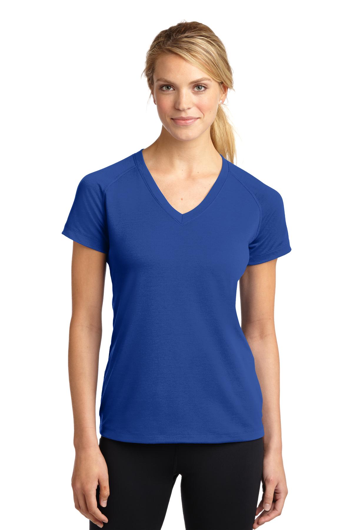 LST700 Sport-Tek Ladies Ultimate Performance V-Neck.