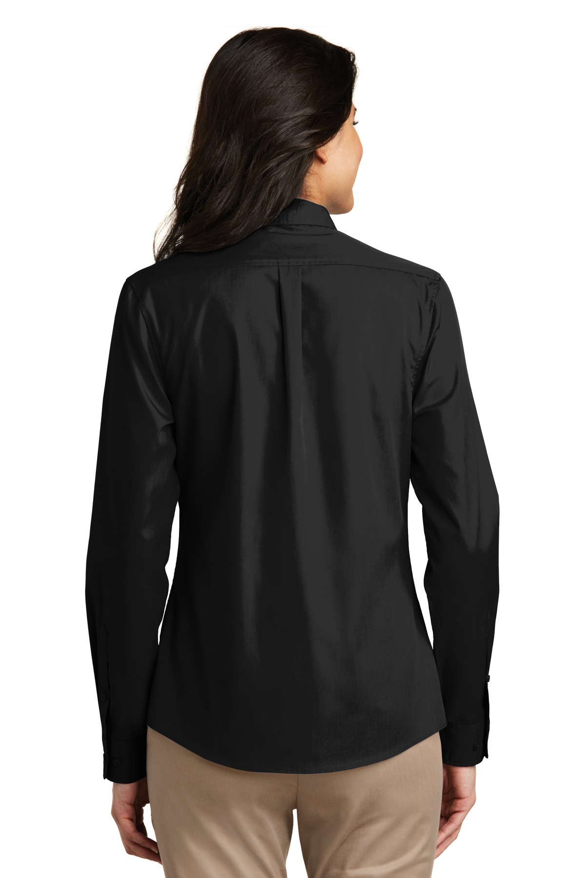 LW100 Port Authority Ladies Long Sleeve Shirt - Back Image