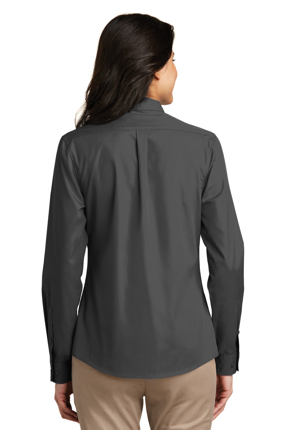 LW100 Port Authority Ladies Long Sleeve Shirt - Back Image