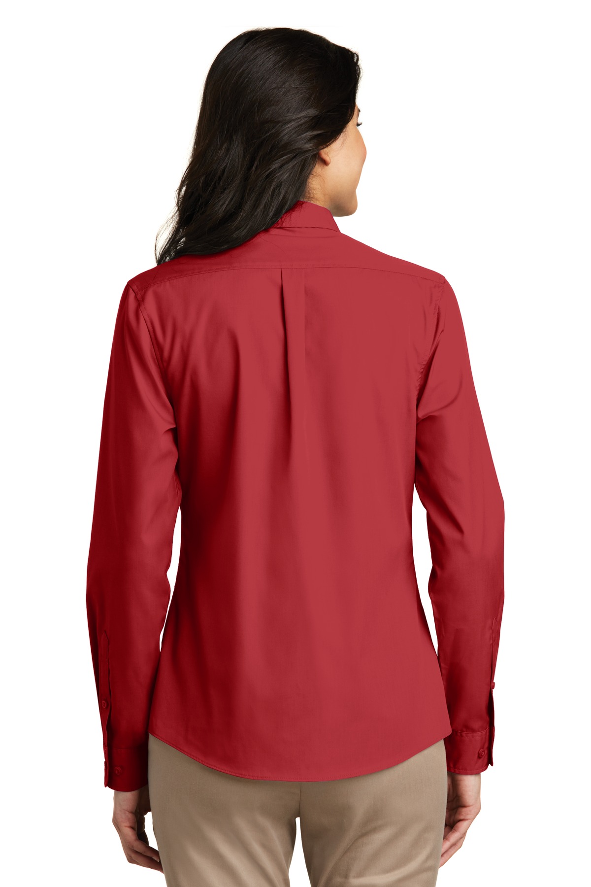 LW100 Port Authority Ladies Long Sleeve Shirt - Back Image