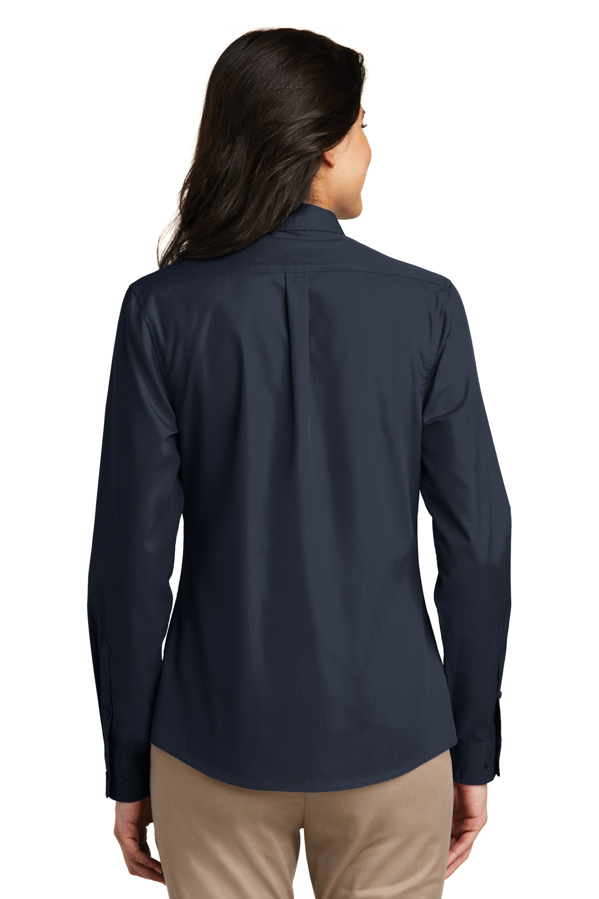 LW100 Port Authority Ladies Long Sleeve Shirt - Back Image