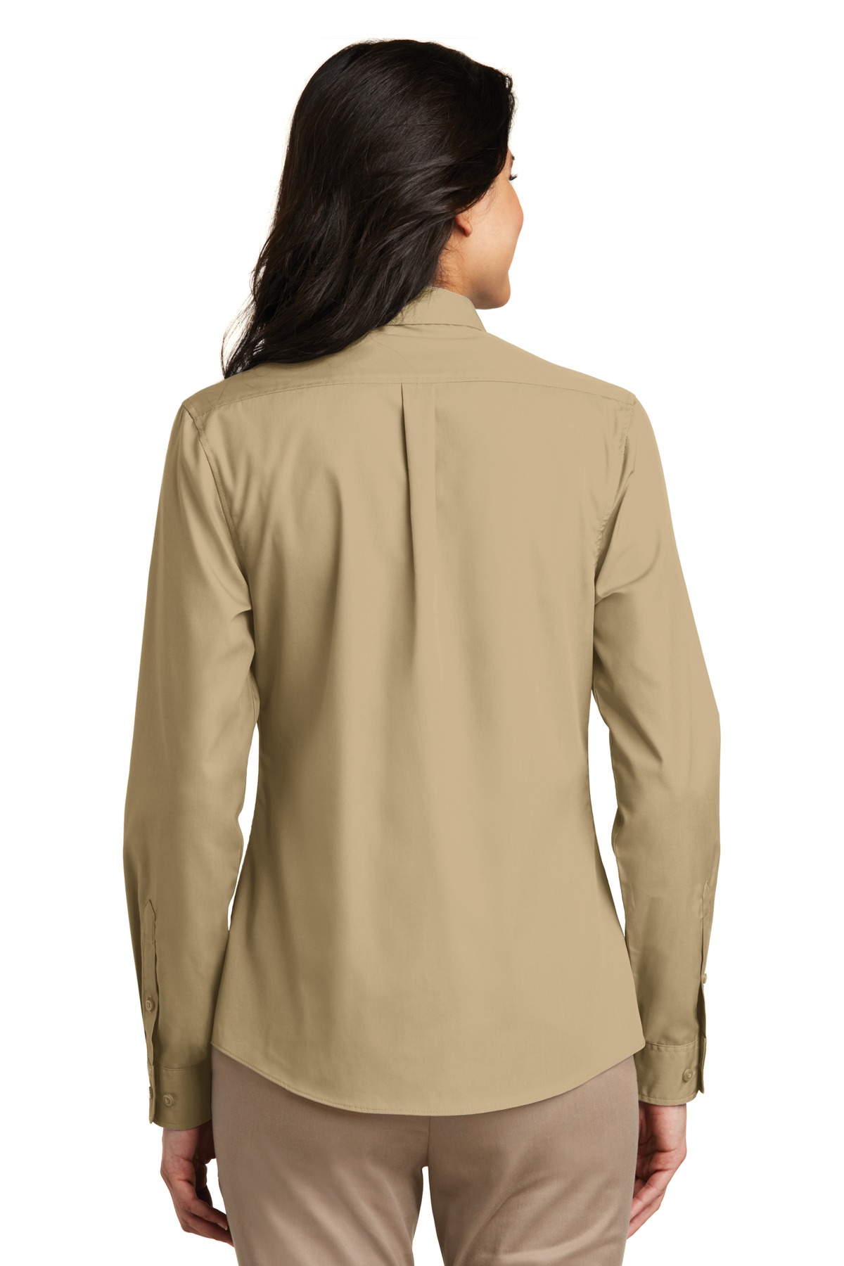 LW100 Port Authority Ladies Long Sleeve Shirt - Back Image
