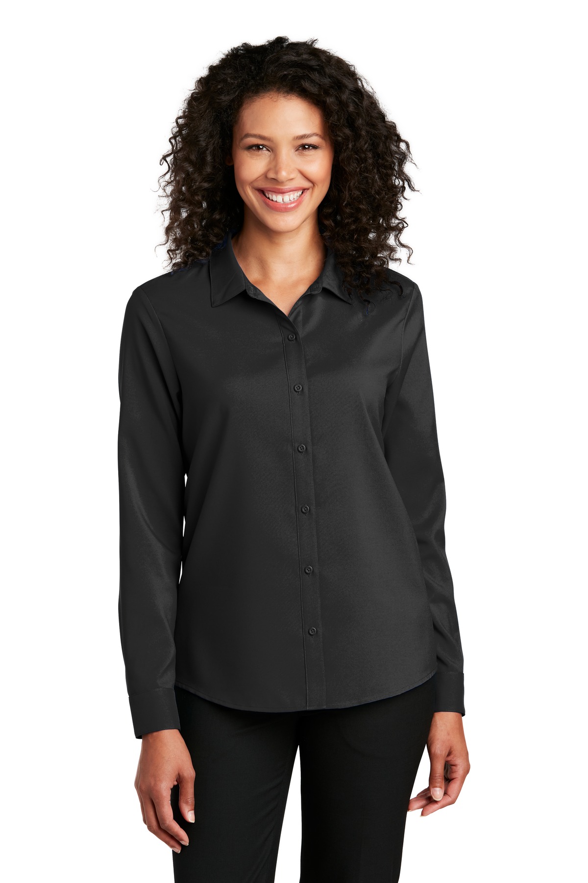 LW401 Port Authority Ladies Long Sleeve Performance Staff Shirt LW401 Port Authority Ladies Long Sleeve Performance Staff Shirt