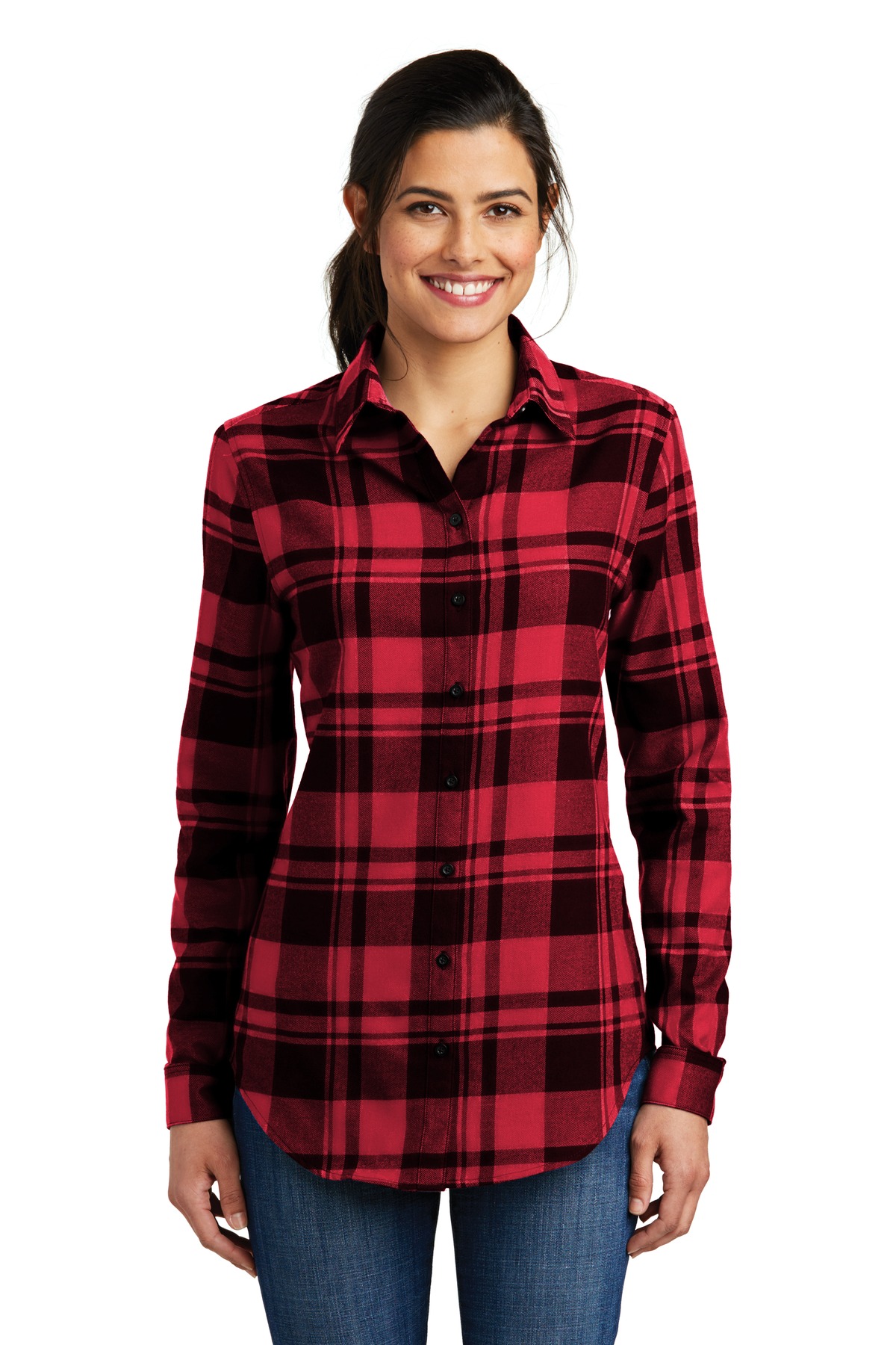 LW668 Port Authority Ladies Plaid Flannel Tunic . LW668 Port Authority Ladies Plaid Flannel Tunic .