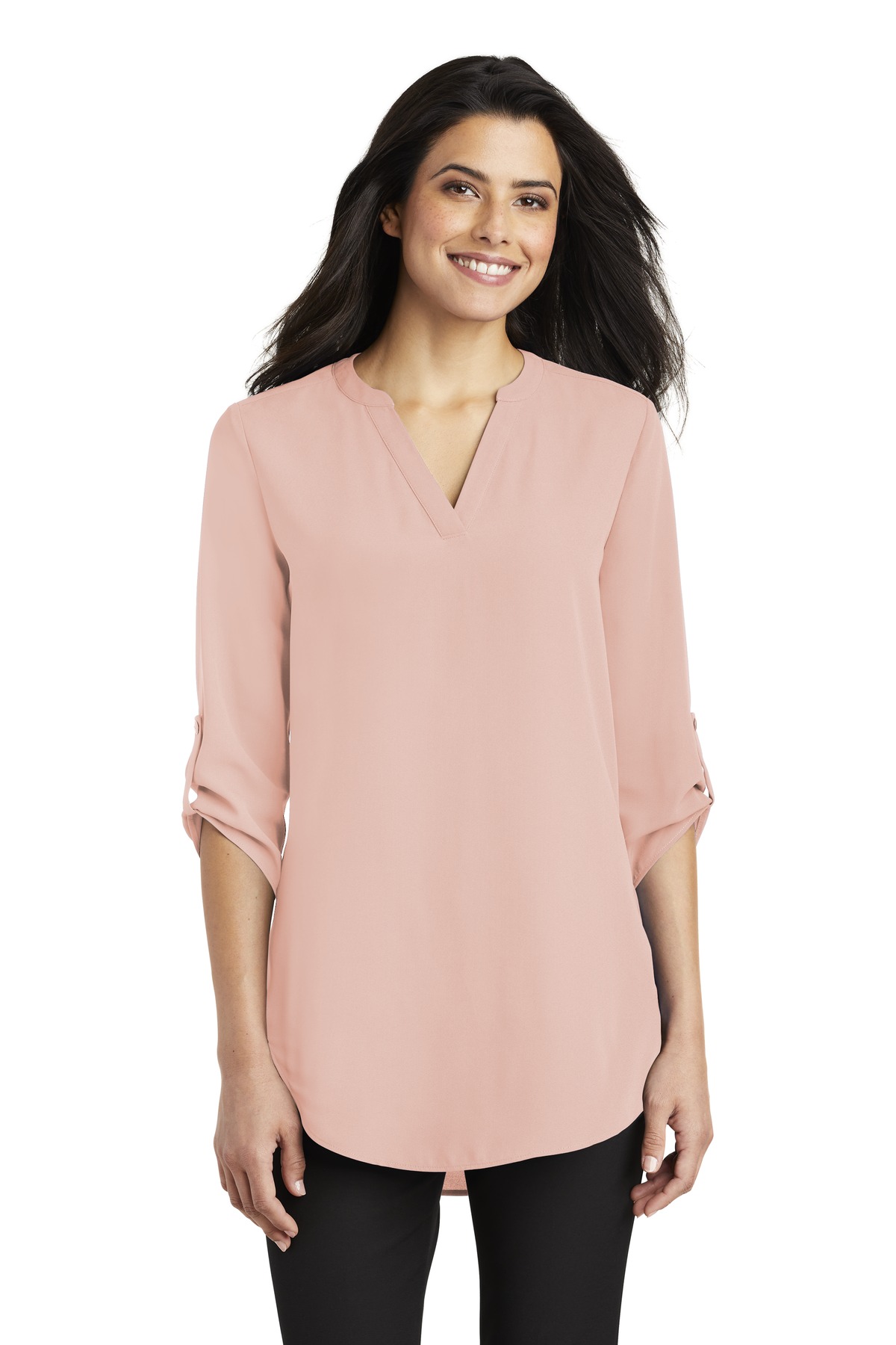LW701 Port Authority Ladies 3/4-Sleeve Tunic Blouse. LW701 Port Authority Ladies 3/4-Sleeve Tunic Blouse.