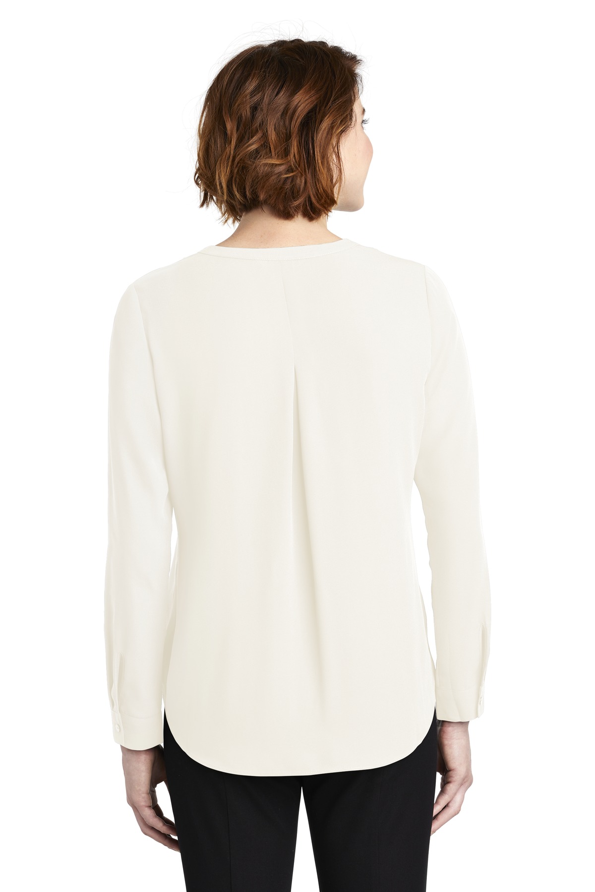 LW702 Port Authority Ladies Wrap Blouse. - Back Image