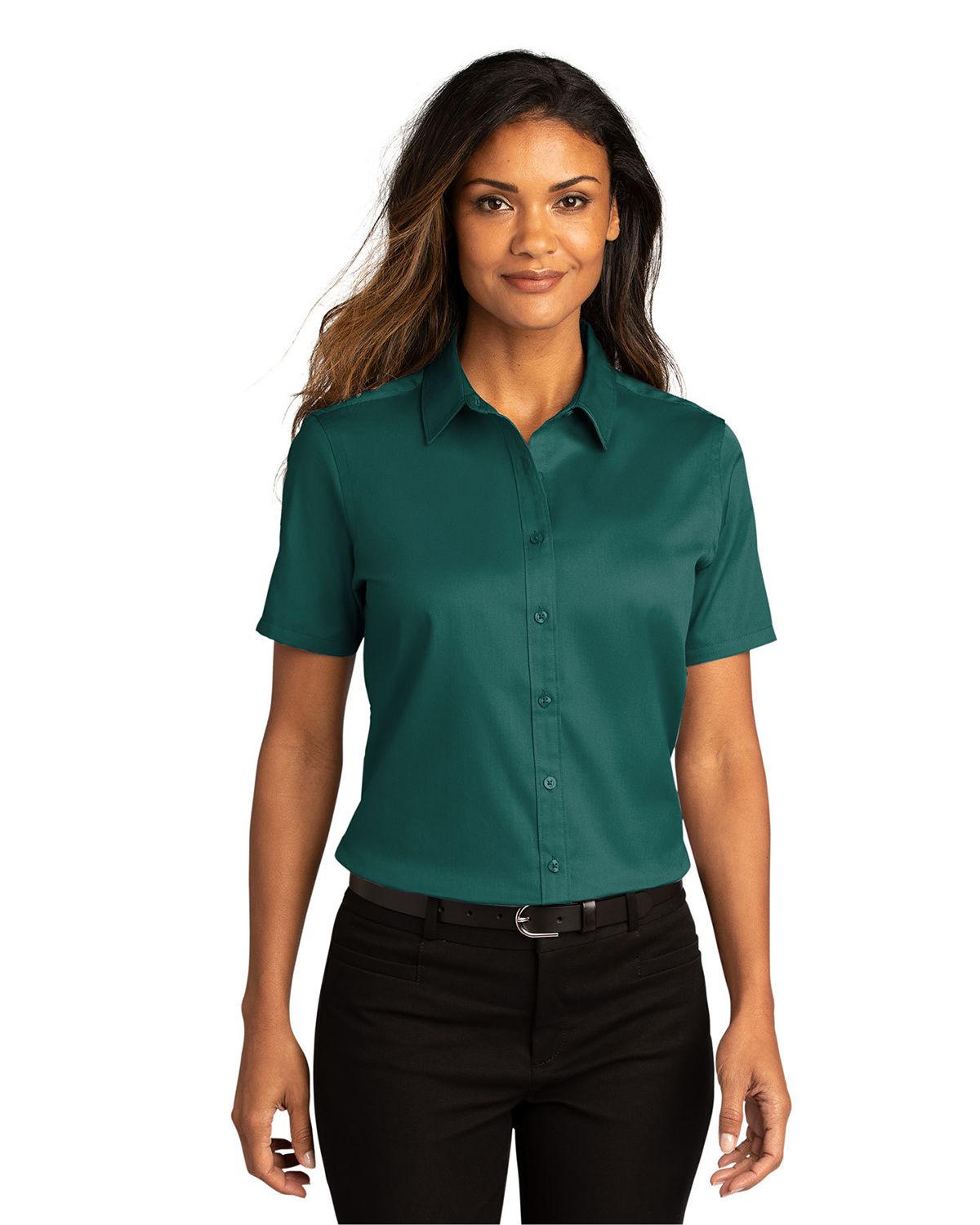 LW809 Port Authority Ladies Short Sleeve SuperPro React Twill Shirt. LW809 Port Authority Ladies Short Sleeve SuperPro React Twill Shirt.