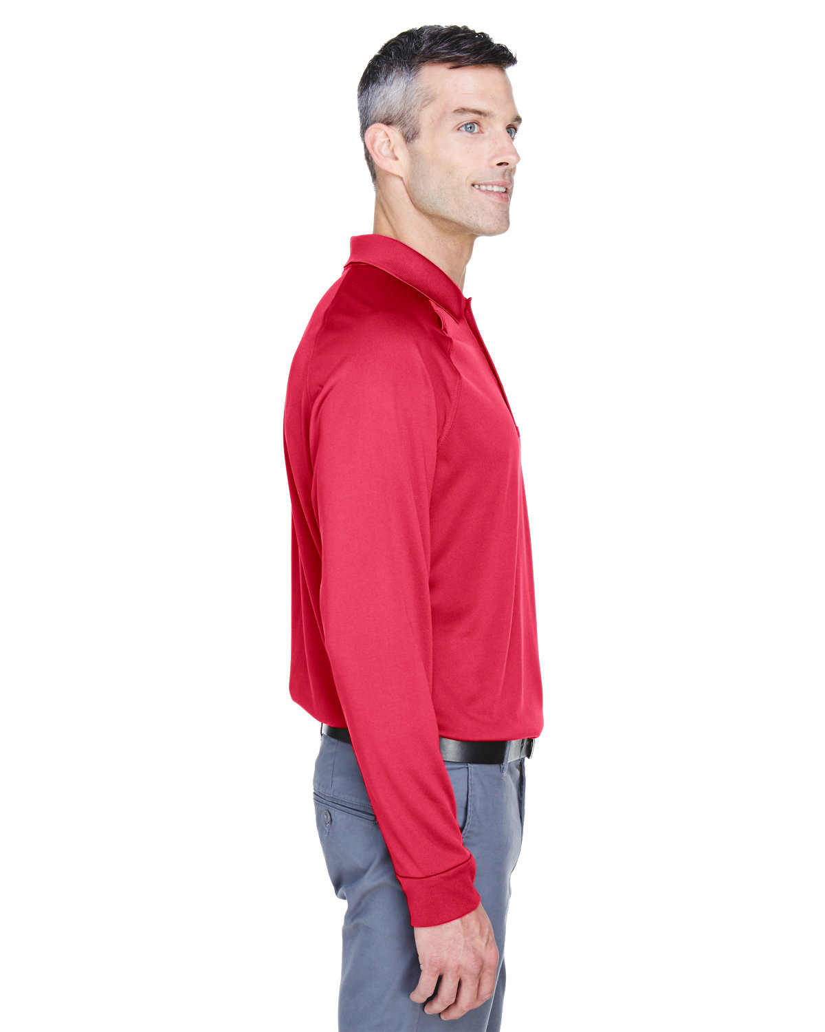 M211L Harriton Mens Advantage Snag Protection Plus Long-Sleeve Tactical Polo - Siide Image