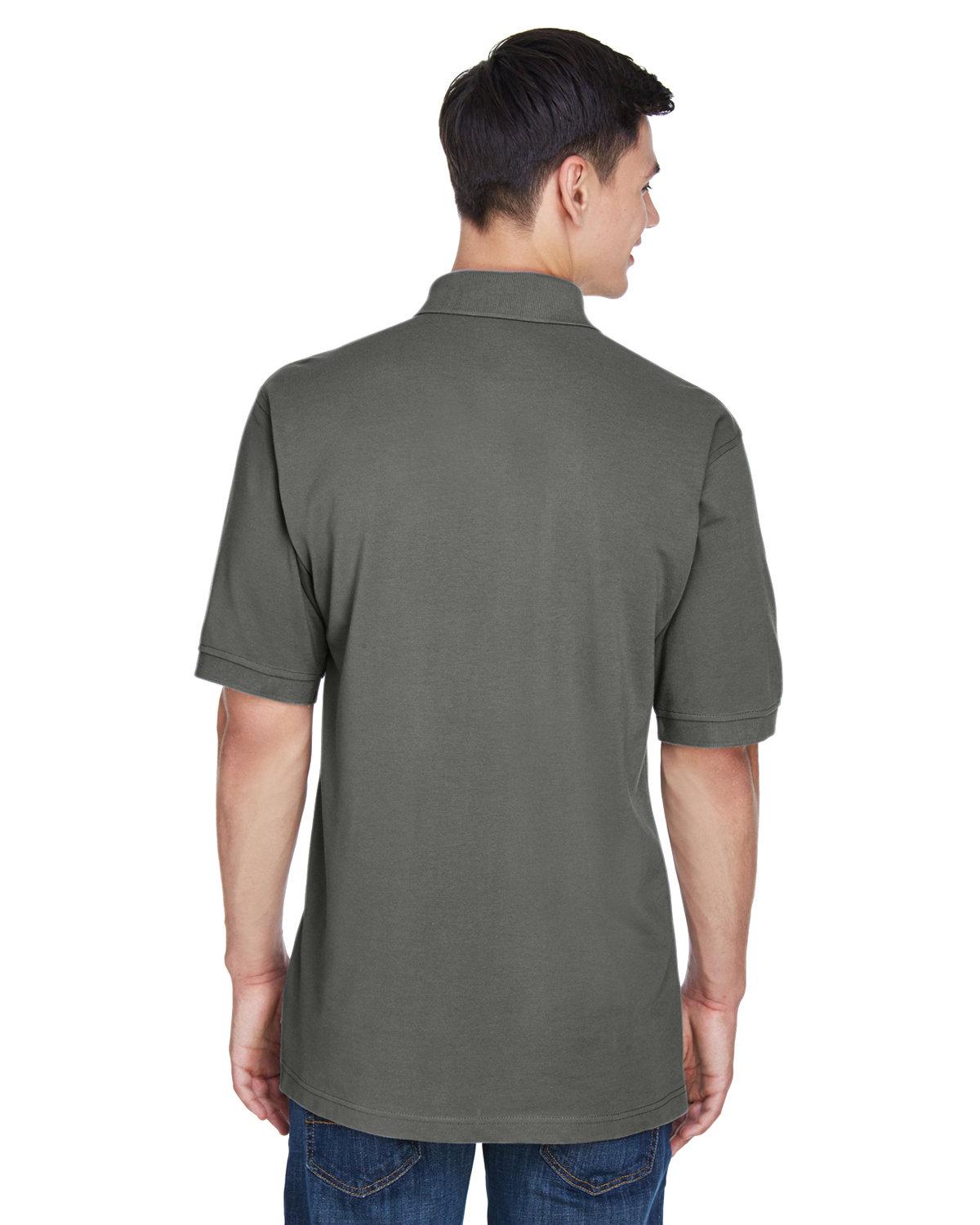 M265 Harriton Mens 5.6 oz. Easy Blend Polo - Back Image