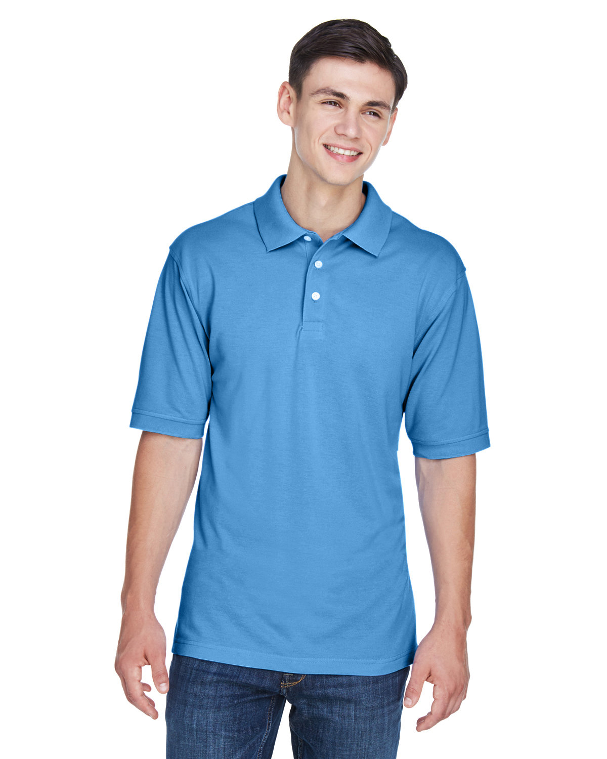 M265 Harriton Mens 5.6 oz. Easy Blend Polo Zoom Image