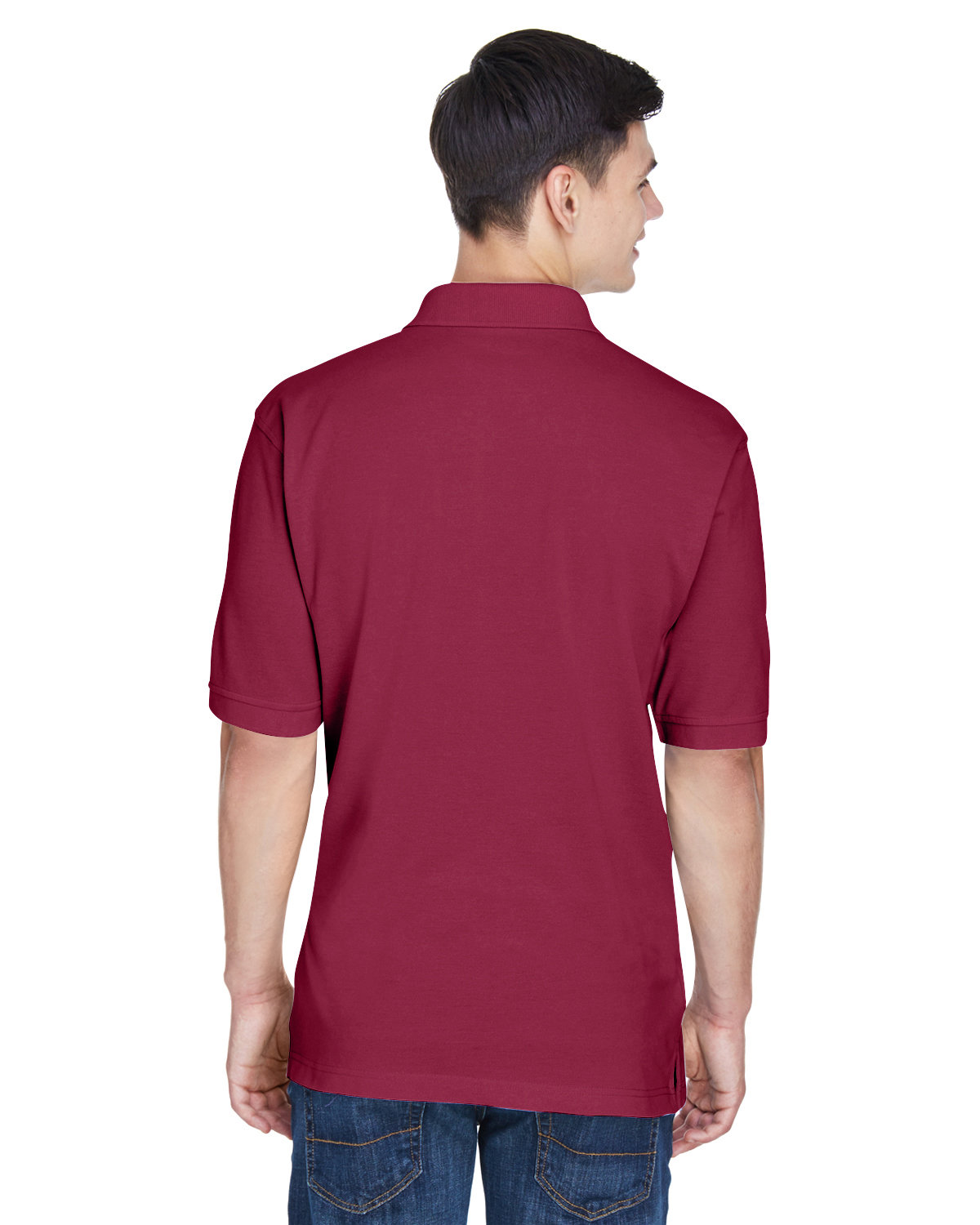 M265 Harriton Mens 5.6 oz. Easy Blend Polo M265 Harriton Mens 5.6 oz. Easy Blend Polo - Back Image