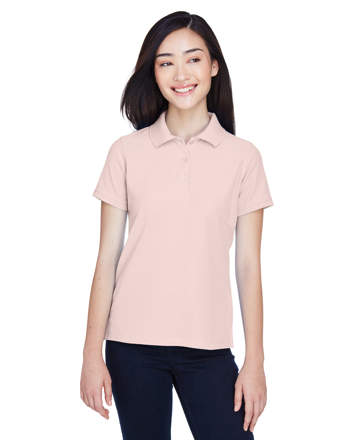 M280W Harriton Ladies 5 oz. Blend-Tek Polo