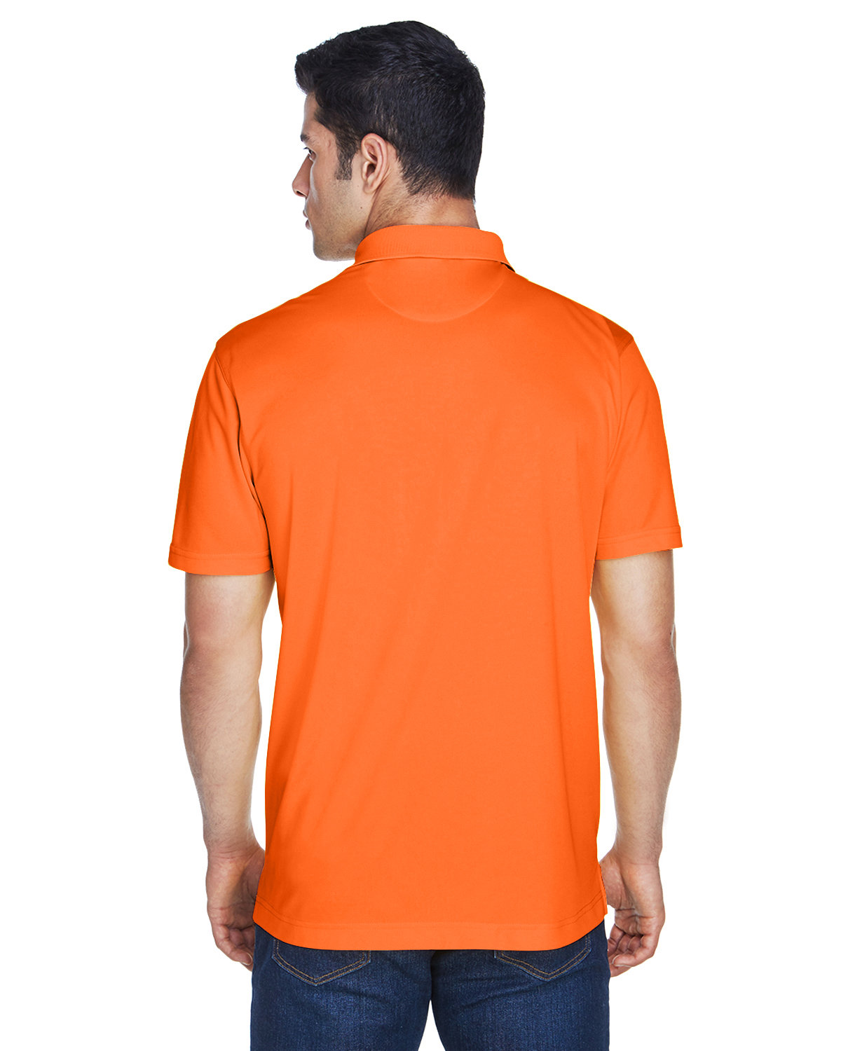 M315 Harriton Mens 4 oz. Polytech Polo - Back Image