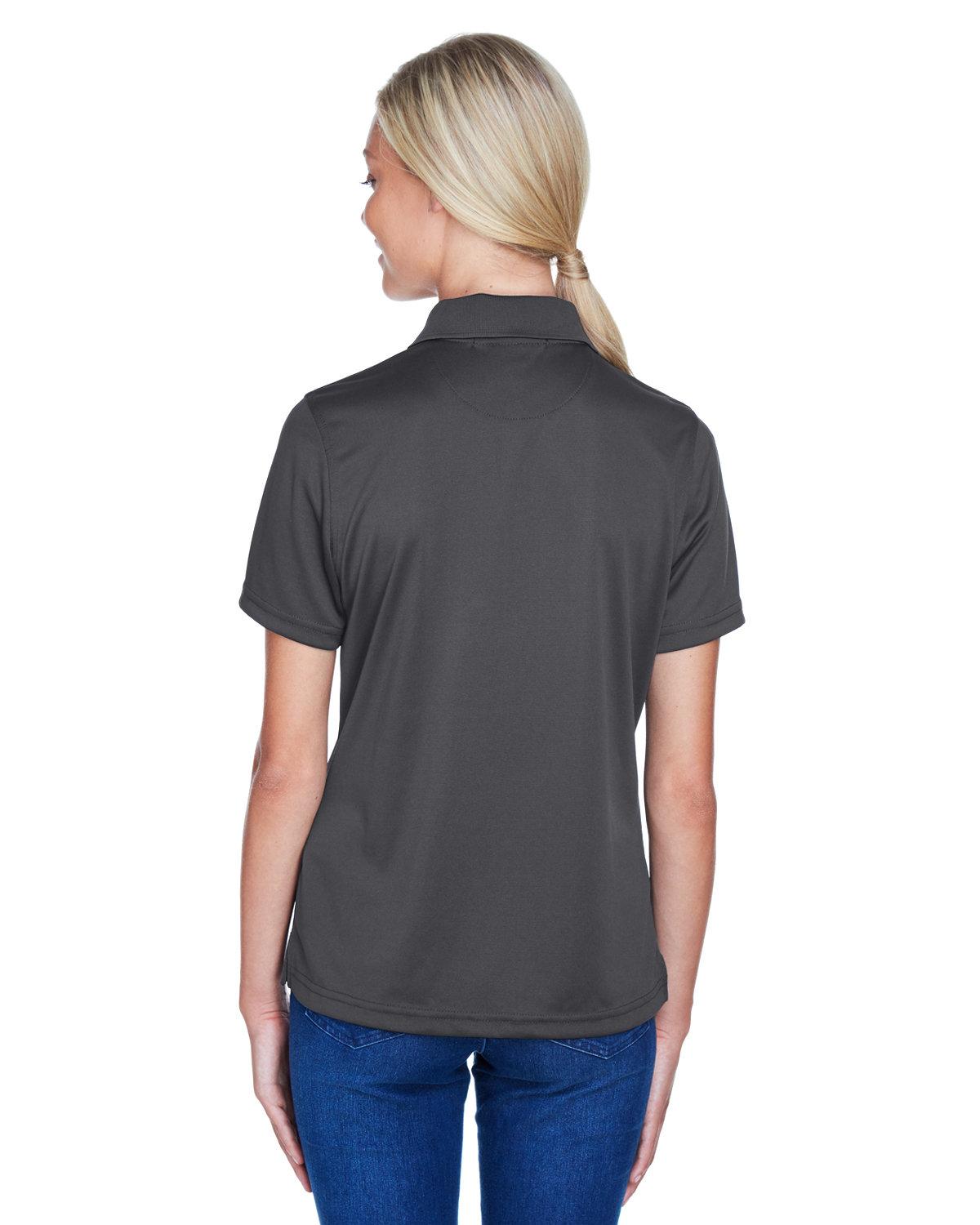 M345W Harriton Ladies Advantage Snag Protection Plus IL Snap Placket Polo - Back Image