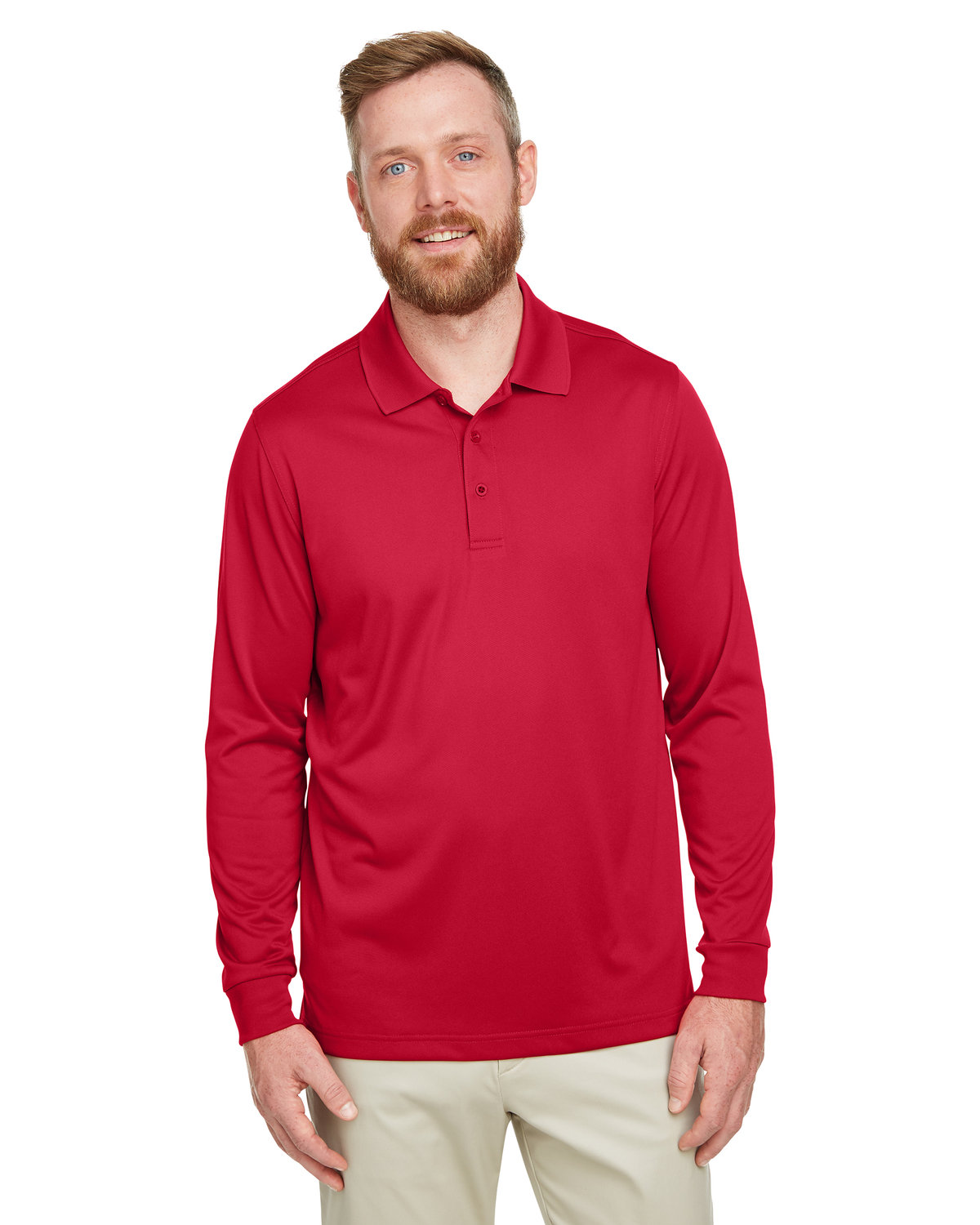 M348L Harriton Mens Advantage Snag Protection Plus IL Long Sleeve Polo