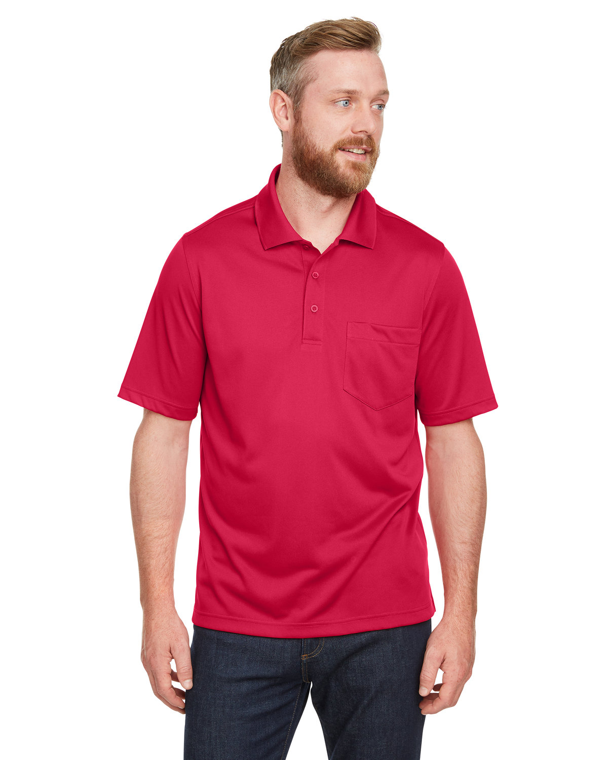 M348P Harriton Mens Advantage Snag Protection Plus IL Pocket Polo