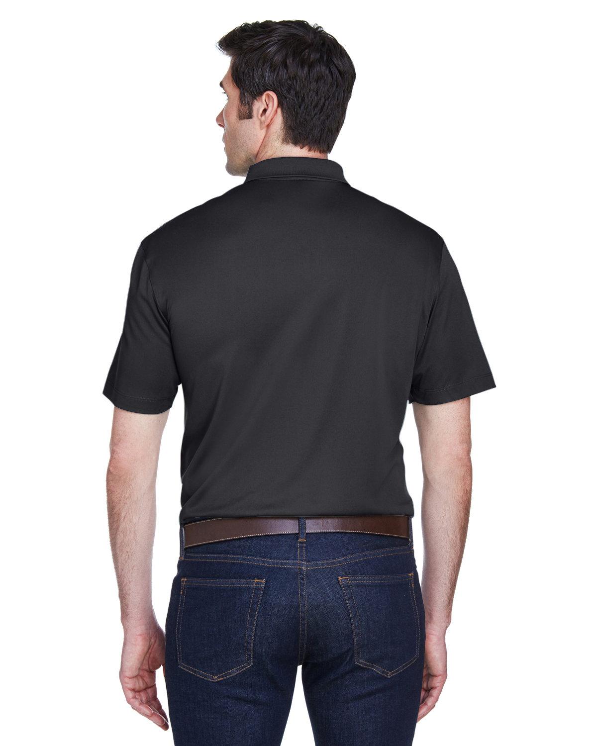 M354 Harriton Mens Micro-Piqué Polo - Back Image