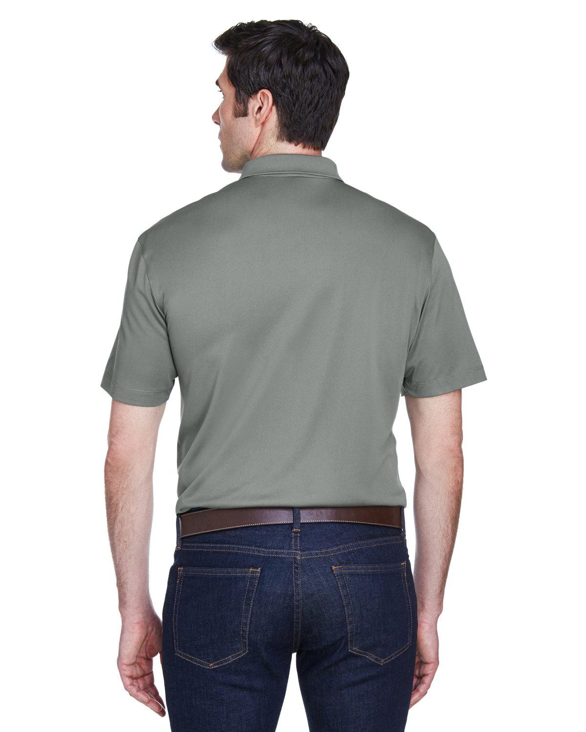 M354 Harriton Mens Micro-Piqué Polo - Back Image