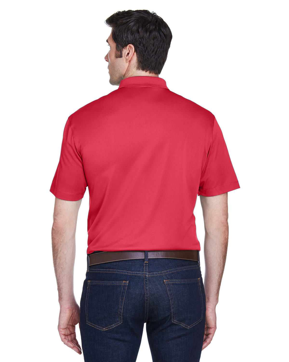 M354 Harriton Mens Micro-Piqué Polo M354 Harriton Mens Micro-Piqué Polo - Back Image