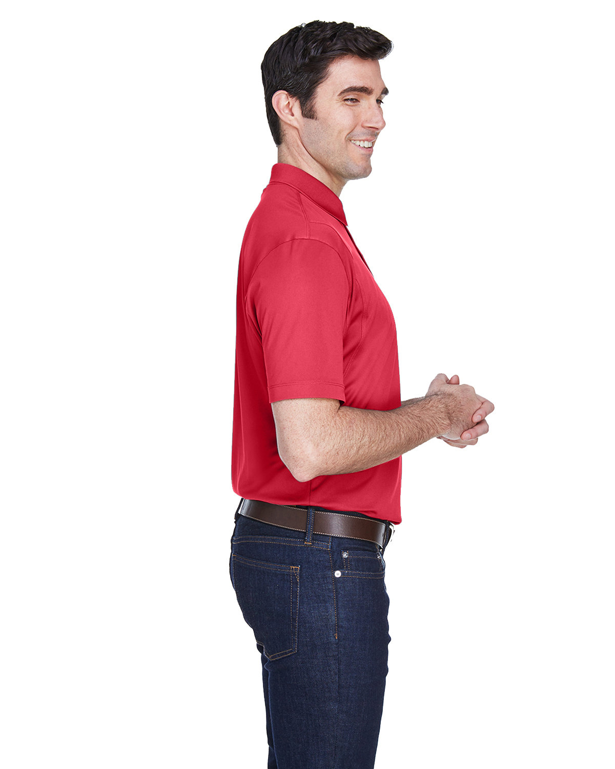 M354 Harriton Mens Micro-Piqué Polo M354 Harriton Mens Micro-Piqué Polo - Siide Image