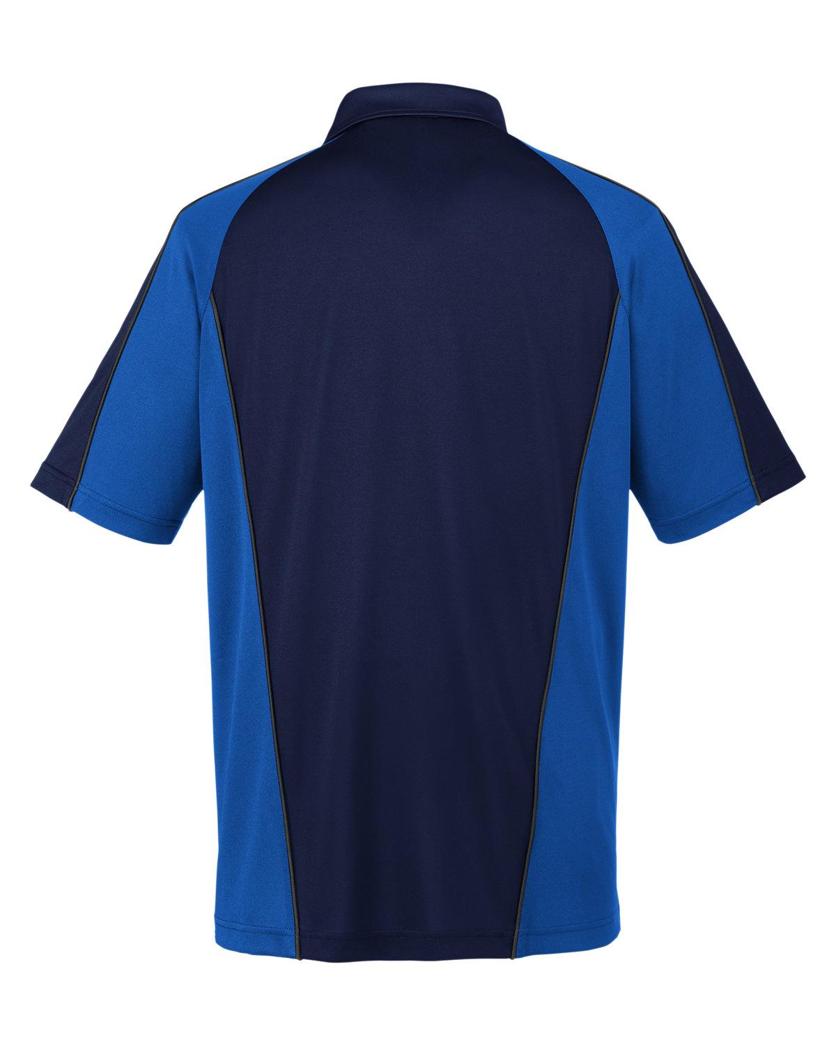 M385 Harriton Mens Advantage Snag Protection Plus IL Colorblock Polo - Back Image