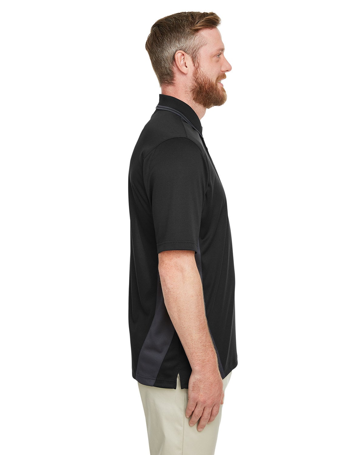 M386T Harriton Mens Tall Flash Snag Protection Plus IL Colorblock Polo - Siide Image