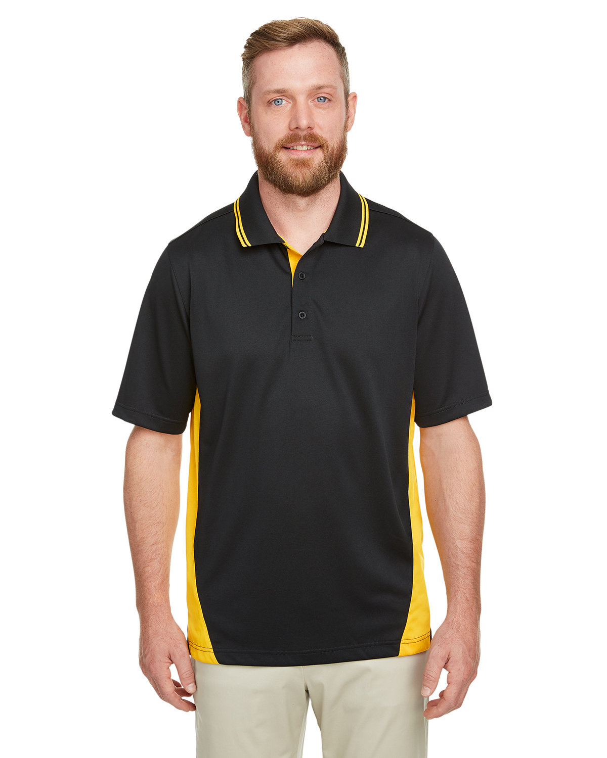 M386T Harriton Mens Tall Flash Snag Protection Plus IL Colorblock Polo Zoom Image