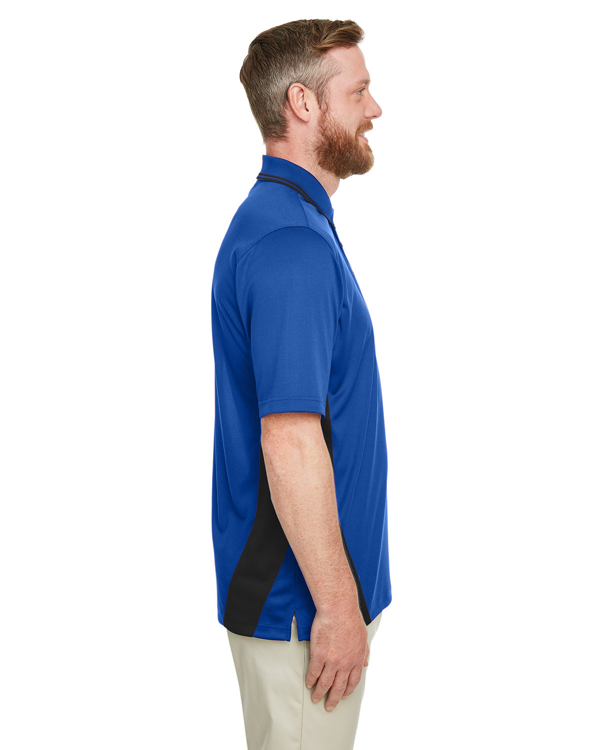 M386T Harriton Mens Tall Flash Snag Protection Plus IL Colorblock Polo - Siide Image