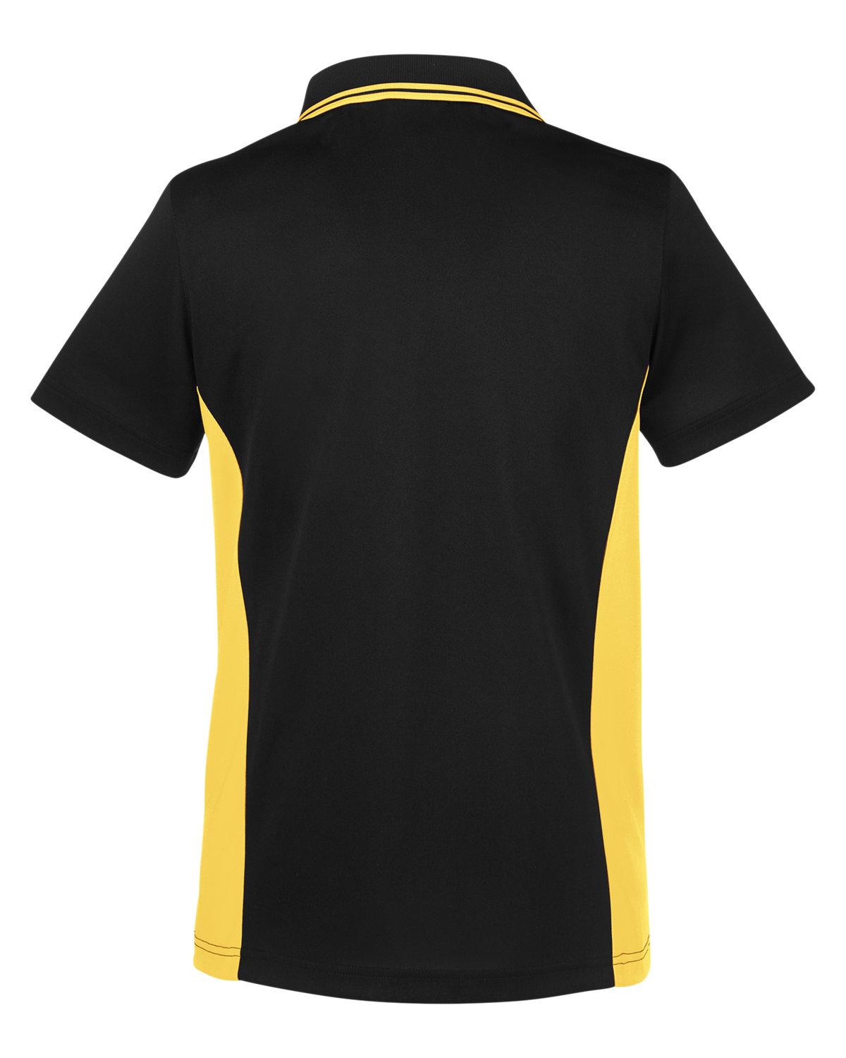 M386W Harriton Ladies Flash Snag Protection Plus IL Colorblock Polo - Back Image