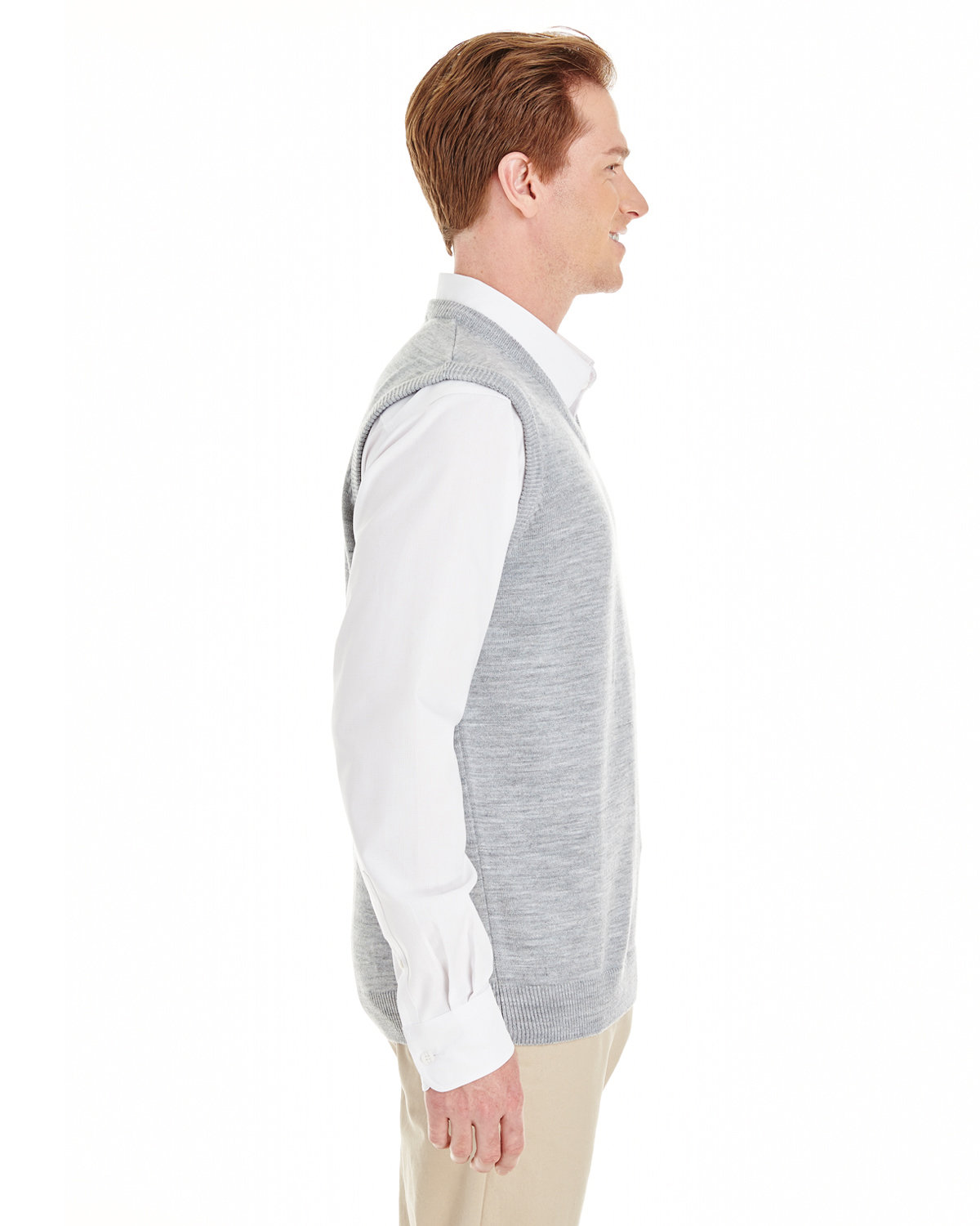 M415 Harriton Mens Pilbloc V-Neck Sweater Vest - Siide Image