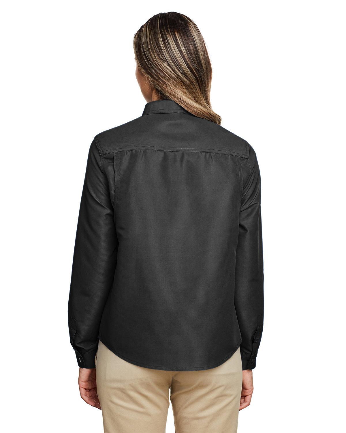 M580LW Harriton Ladies Key West Long-Sleeve Performance Staff Shirt M580LW Harriton Ladies Key West Long-Sleeve Performance Staff Shirt - Back Image