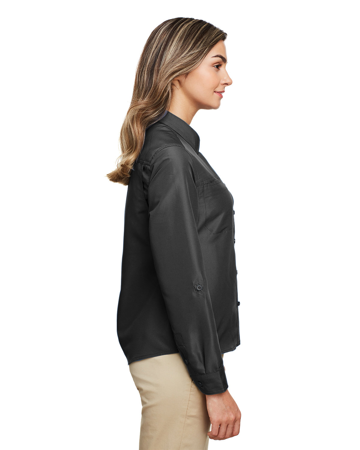 M580LW Harriton Ladies Key West Long-Sleeve Performance Staff Shirt M580LW Harriton Ladies Key West Long-Sleeve Performance Staff Shirt - Siide Image