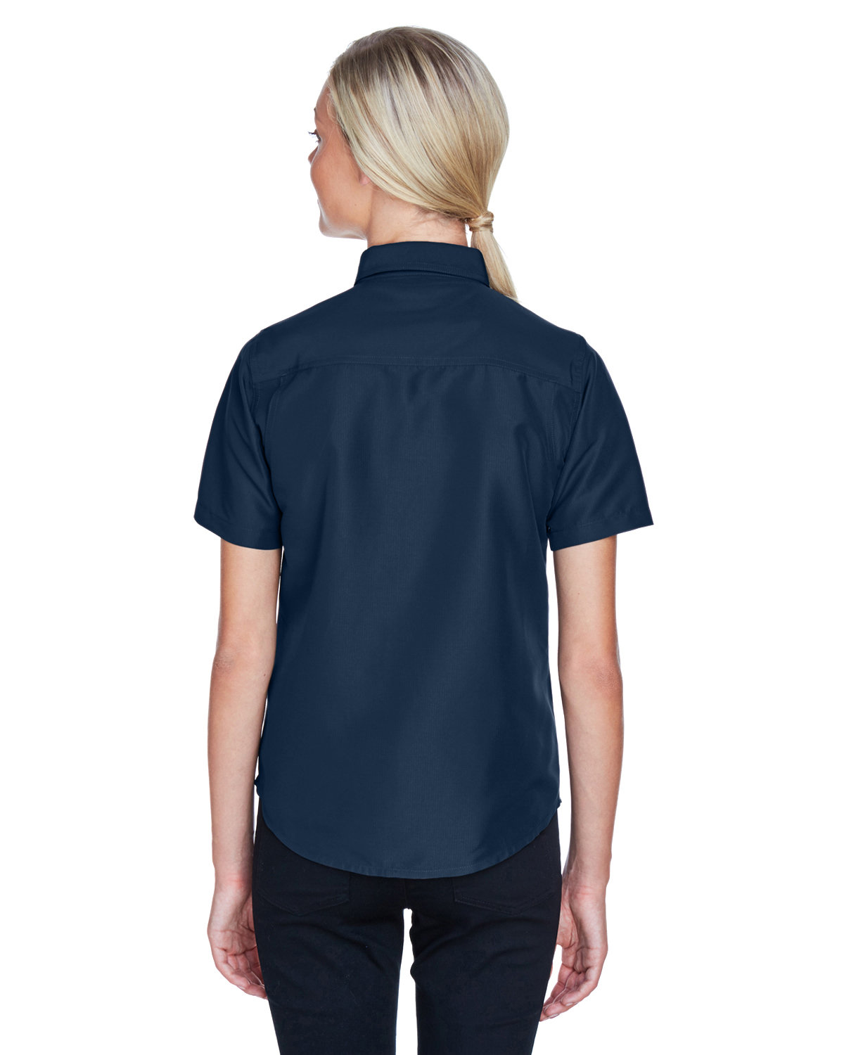 M580W Harriton Ladies Key West Short-Sleeve Performance Staff Shirt M580W Harriton Ladies Key West Short-Sleeve Performance Staff Shirt - Back Image