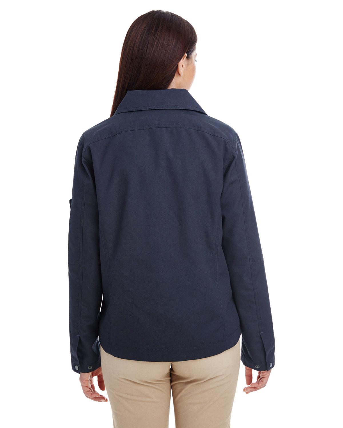 M705W Harriton Ladies Auxiliary Canvas Work Jacket M705W Harriton Ladies Auxiliary Canvas Work Jacket - Back Image