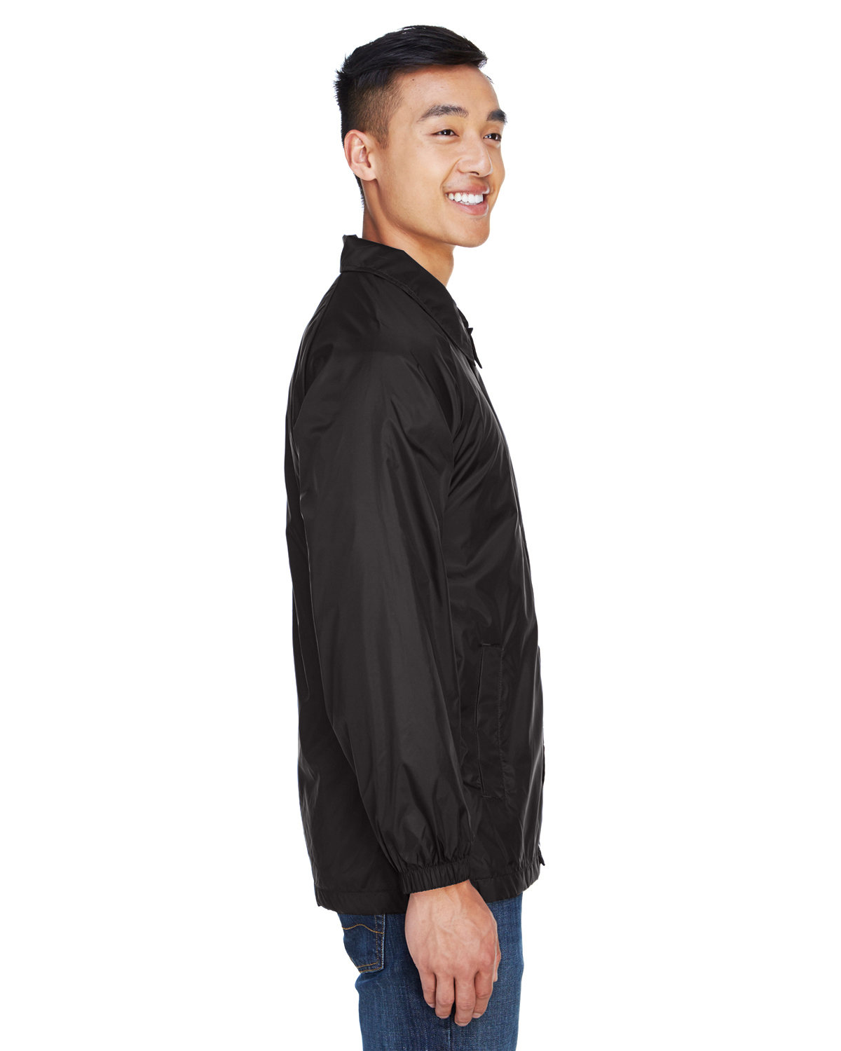 M775 Harriton Adult Nylon Staff Jacket - Siide Image