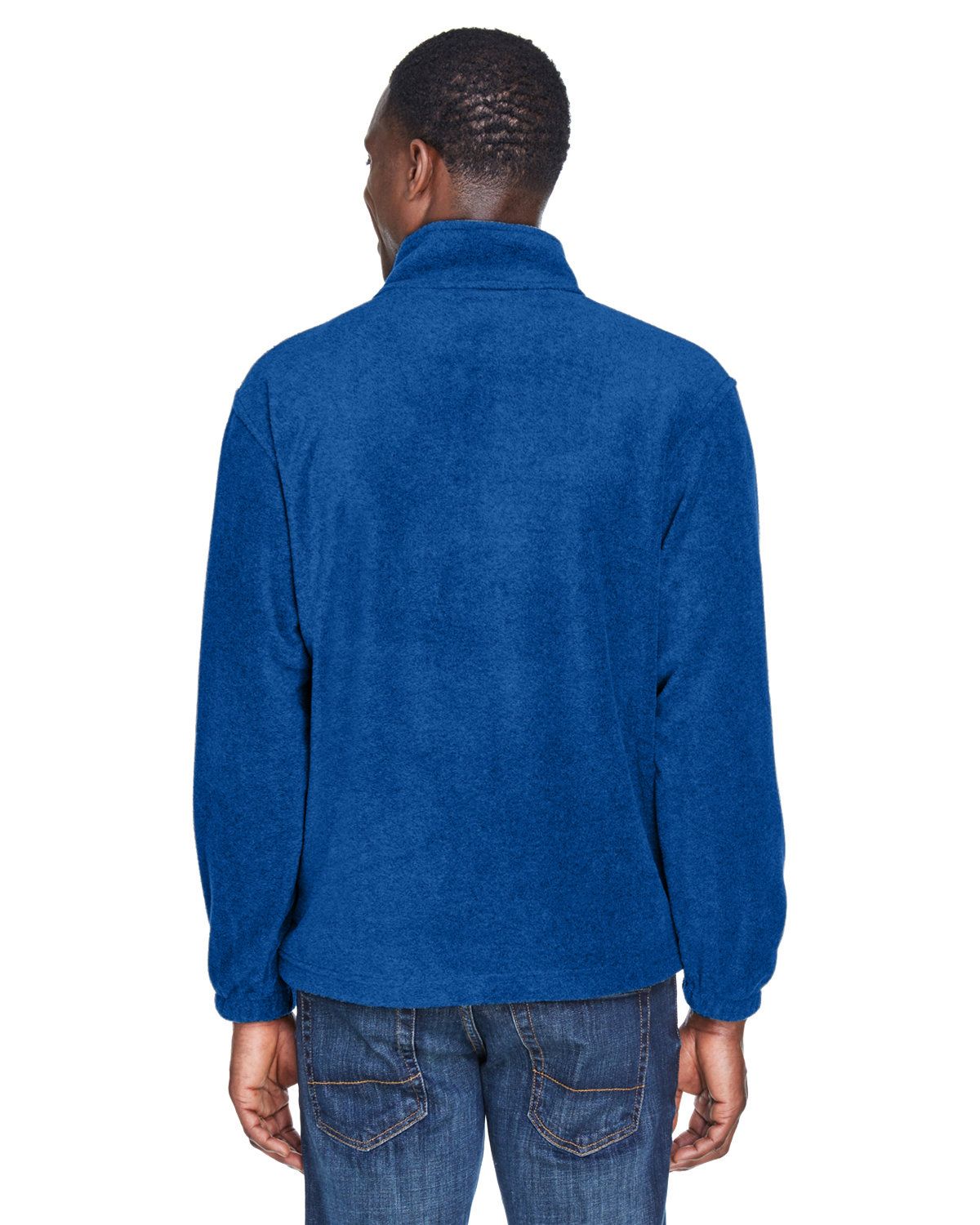 M980 Harriton Adult 8 oz. Quarter-Zip Fleece Pullover - Back Image