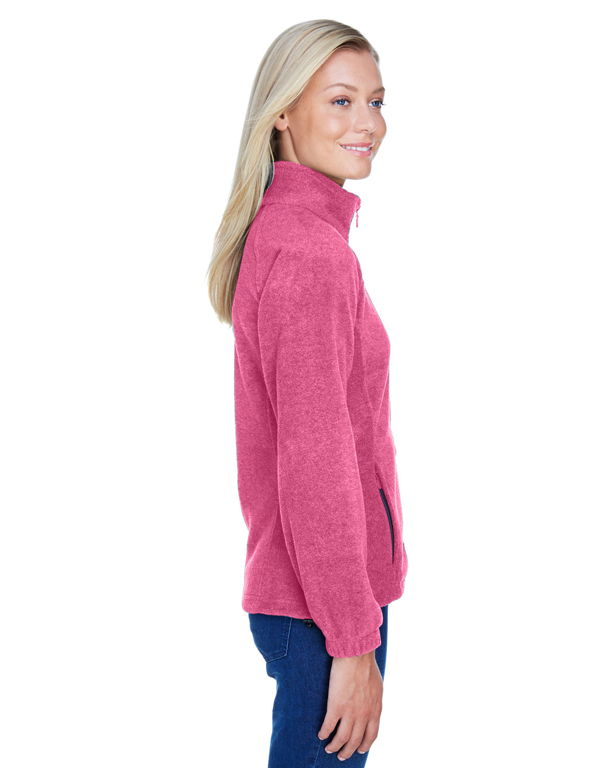 M990W Harriton Ladies 8 oz. Full-Zip Fleece - Siide Image