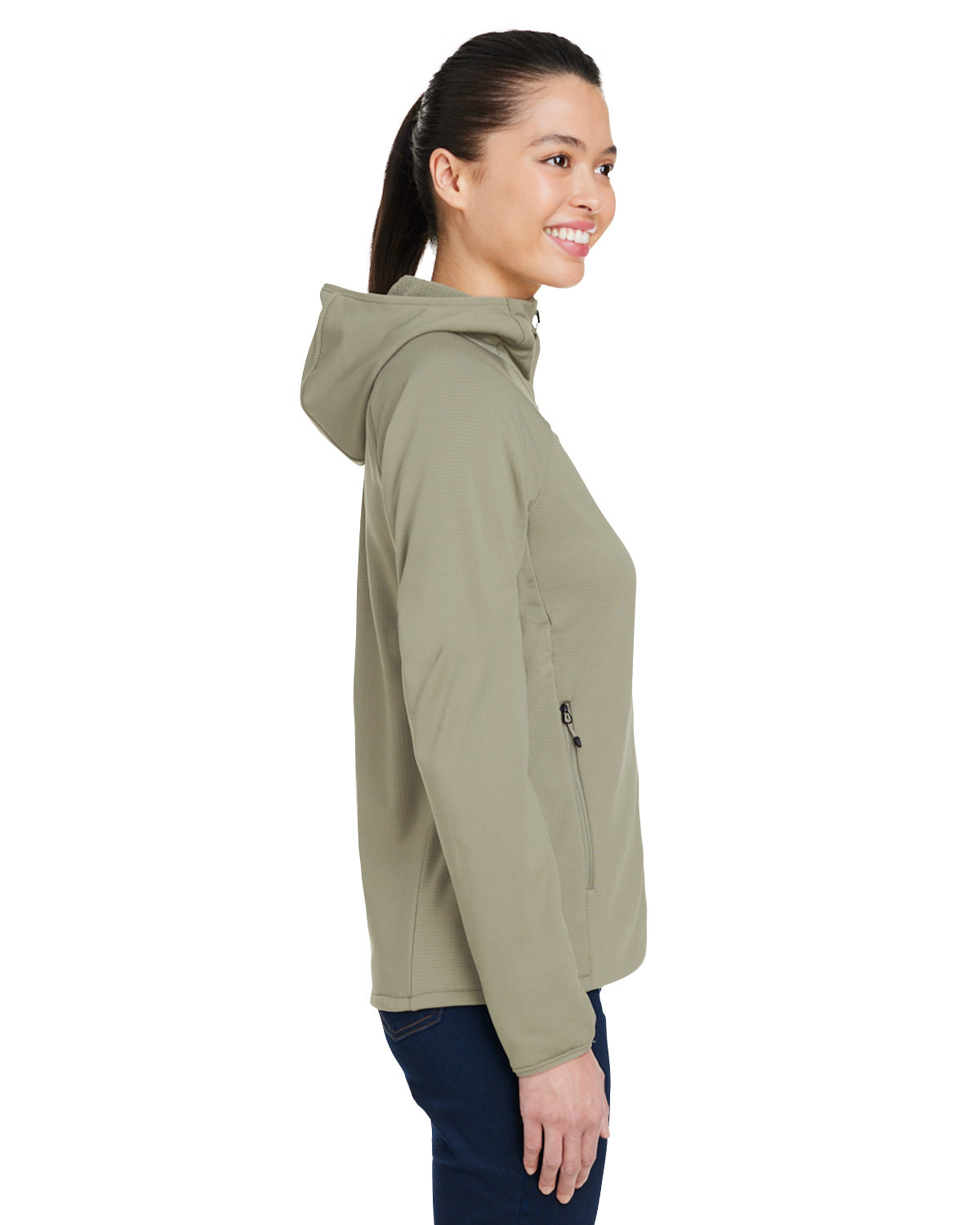 M15393 Marmot Ladies Leconte Full Zip Hooded Jacket - Siide Image