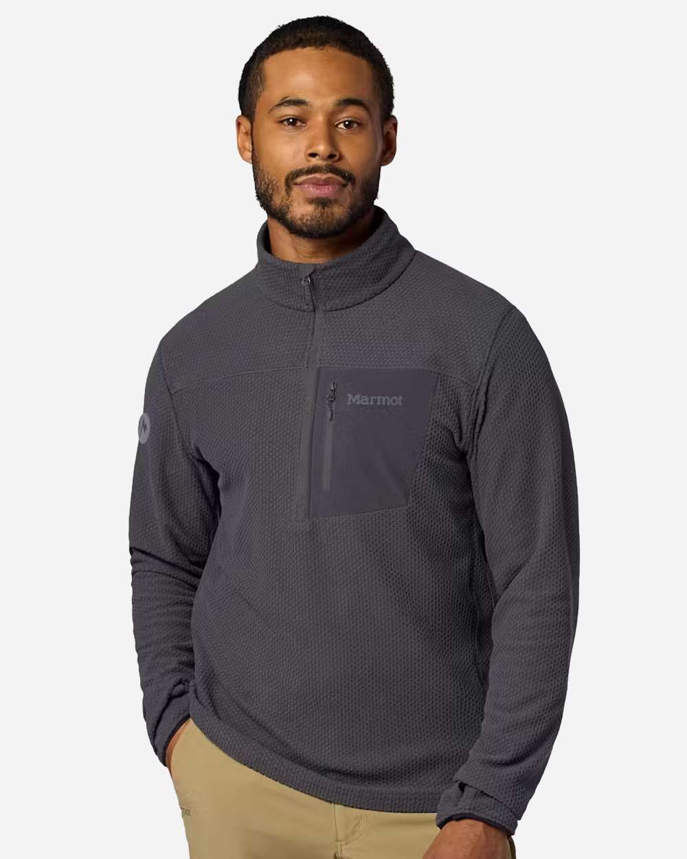 M16726 Marmot Mens Air Fleece Quarter-Zip Pullover