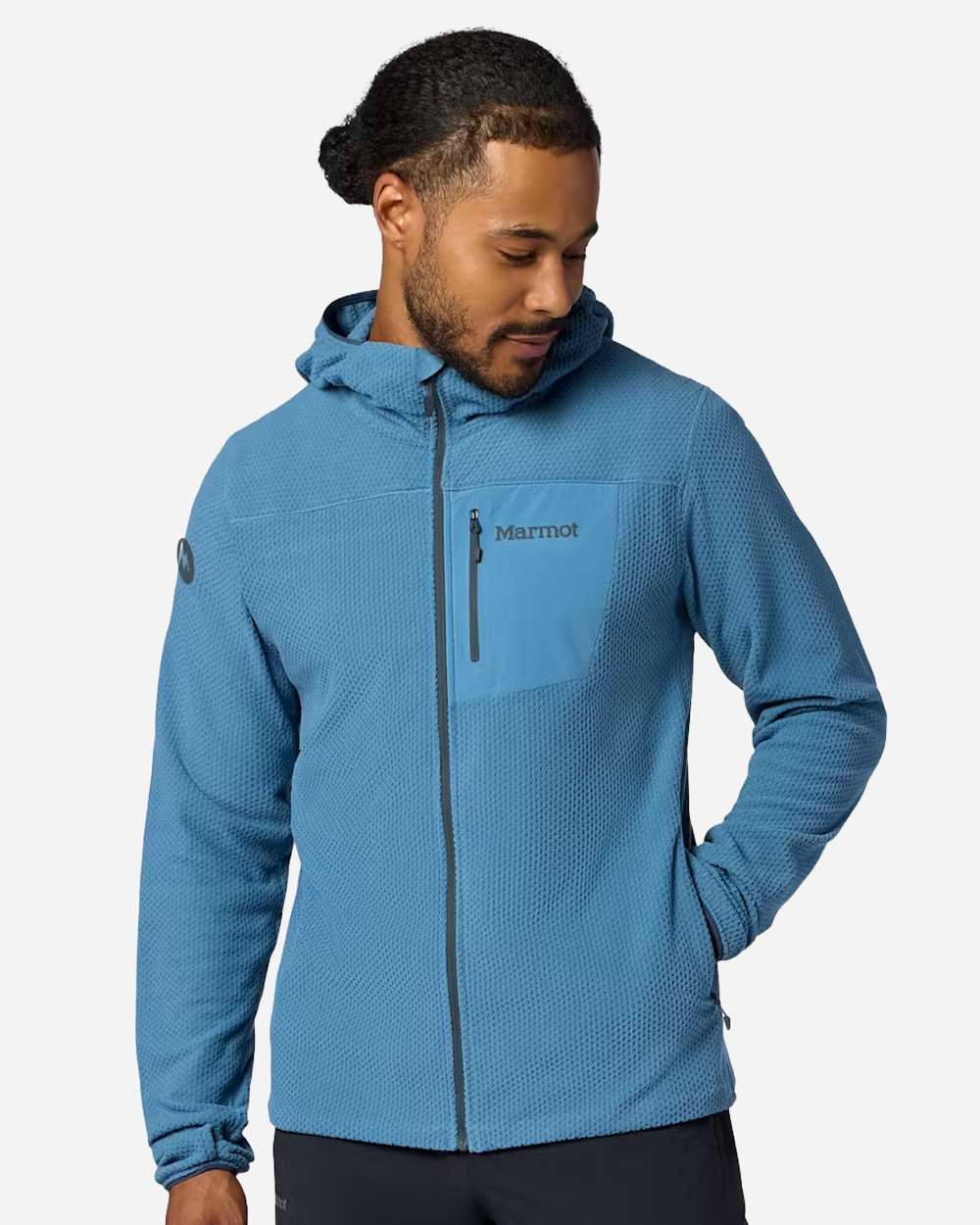 M16727 Marmot Mens Air Fleece Hooded Jacket