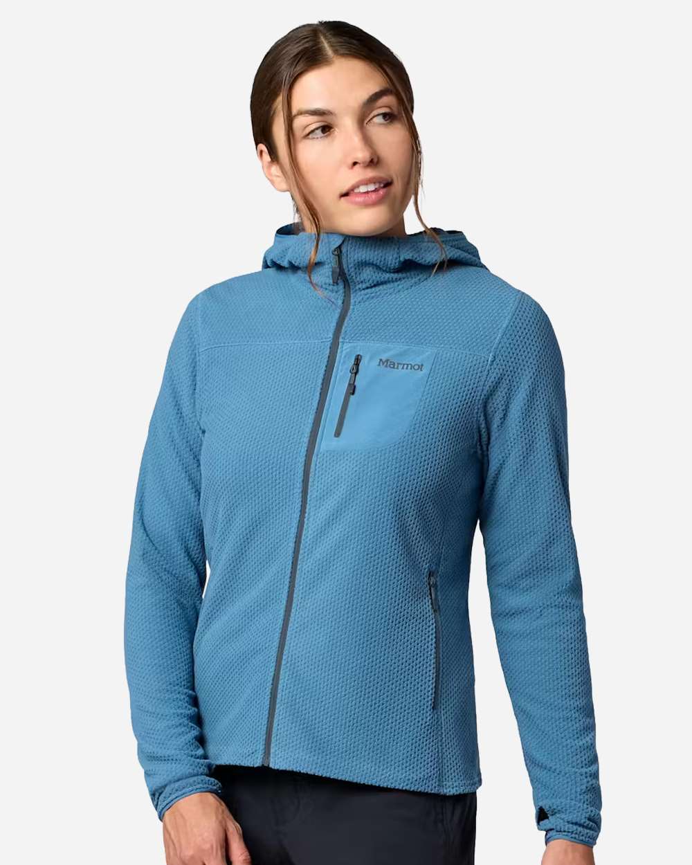 M16746 Marmot Womens Air Fleece Hooded Jacket