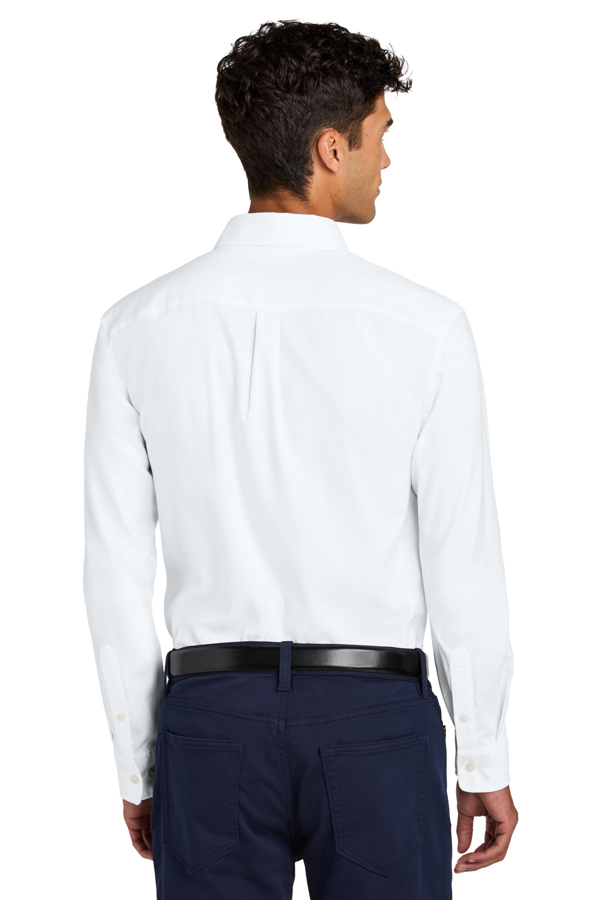 MM2002 Mercer+Mettle Long Sleeve Modern Oxford Shirt - Back Image