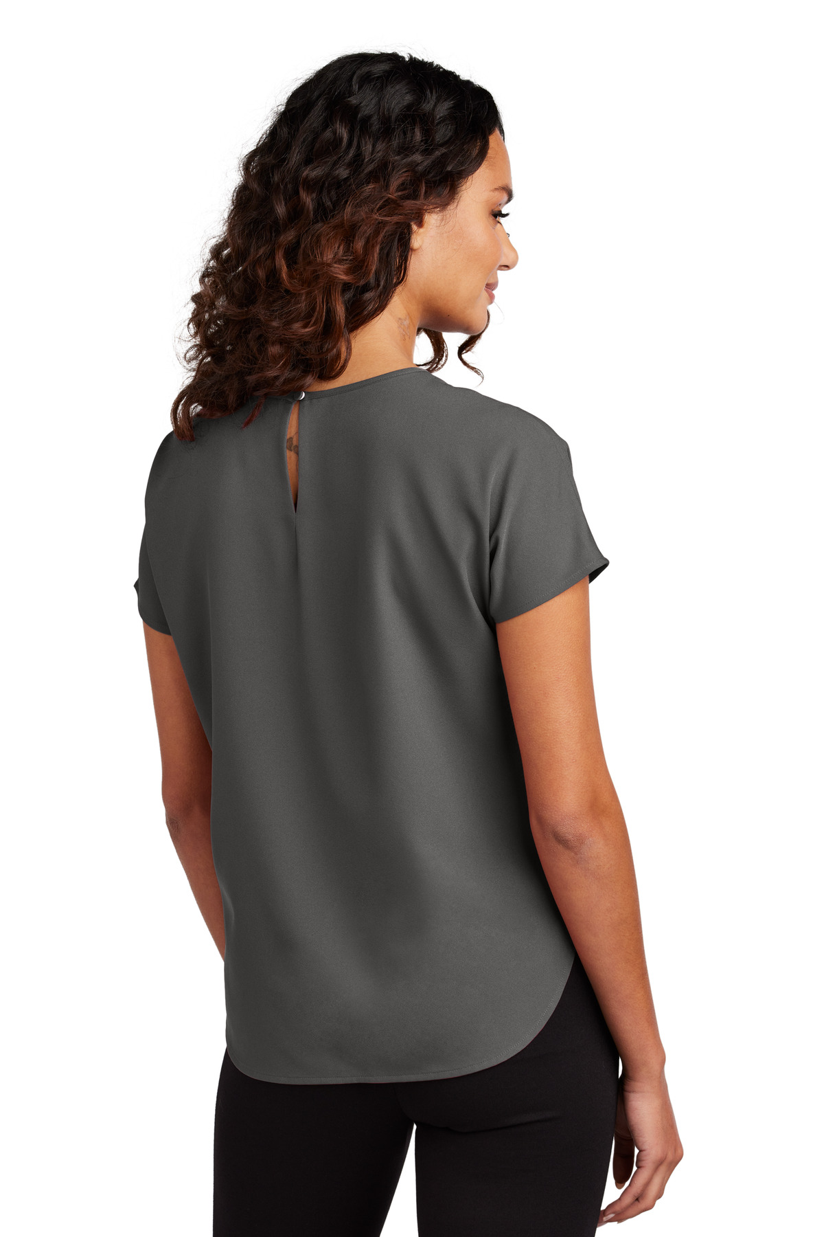 MM2015 Mercer+Mettle Womens Stretch Crepe Crew - Back Image