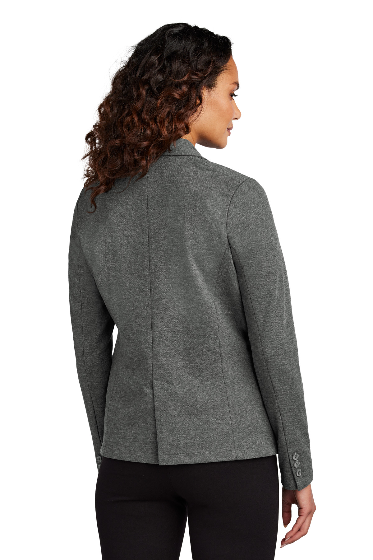 MM3031 Mercer+Mettle Womens Relaxed Knit Blazer - Back Image