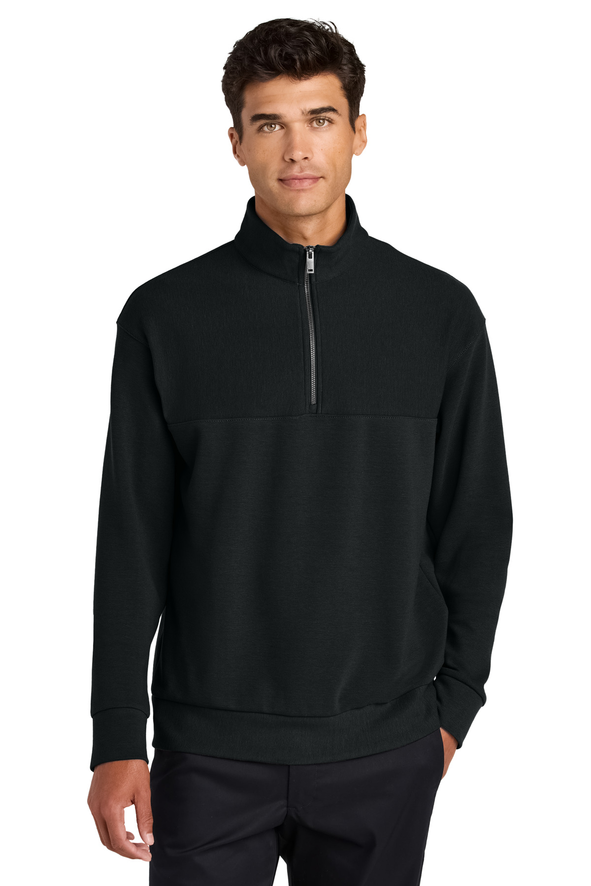 MM3040 Mercer+Mettle Linear Texture 1/4-Zip