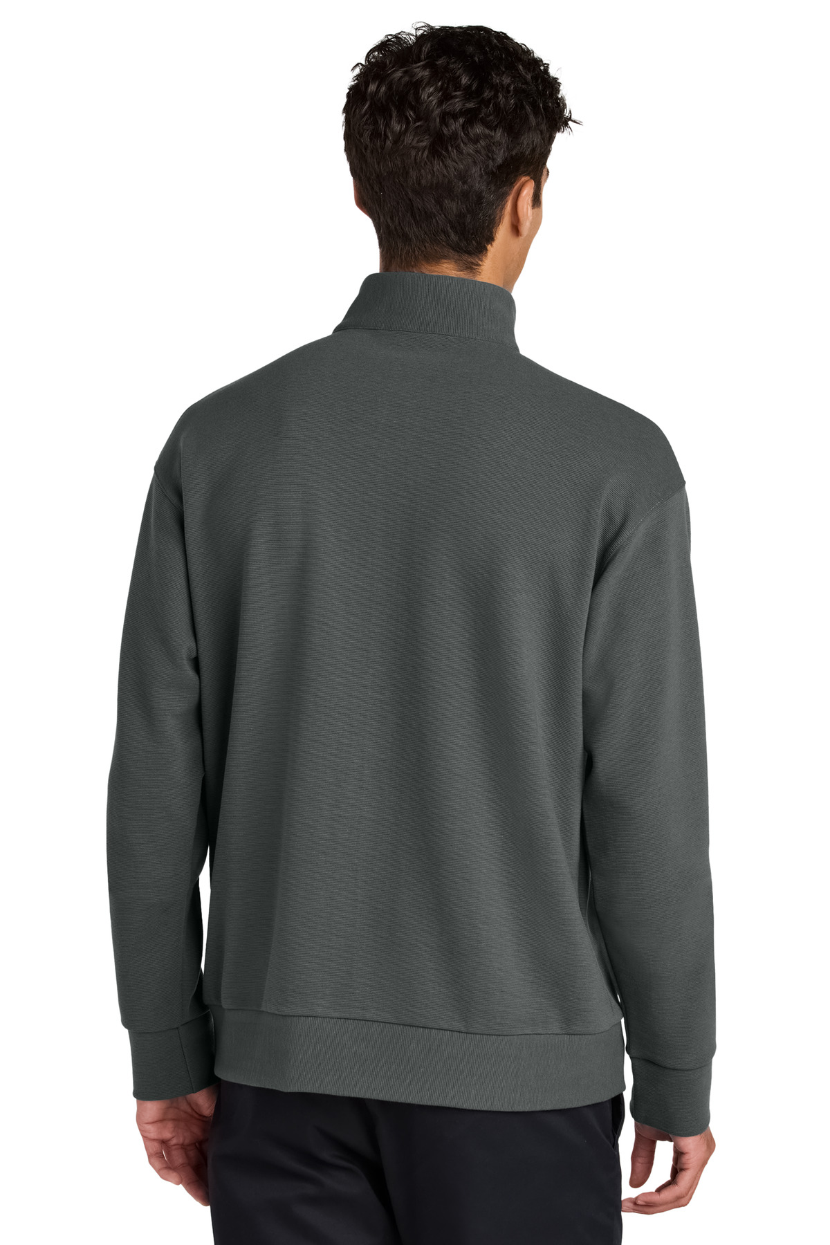 MM3040 Mercer+Mettle Linear Texture 1/4-Zip - Back Image